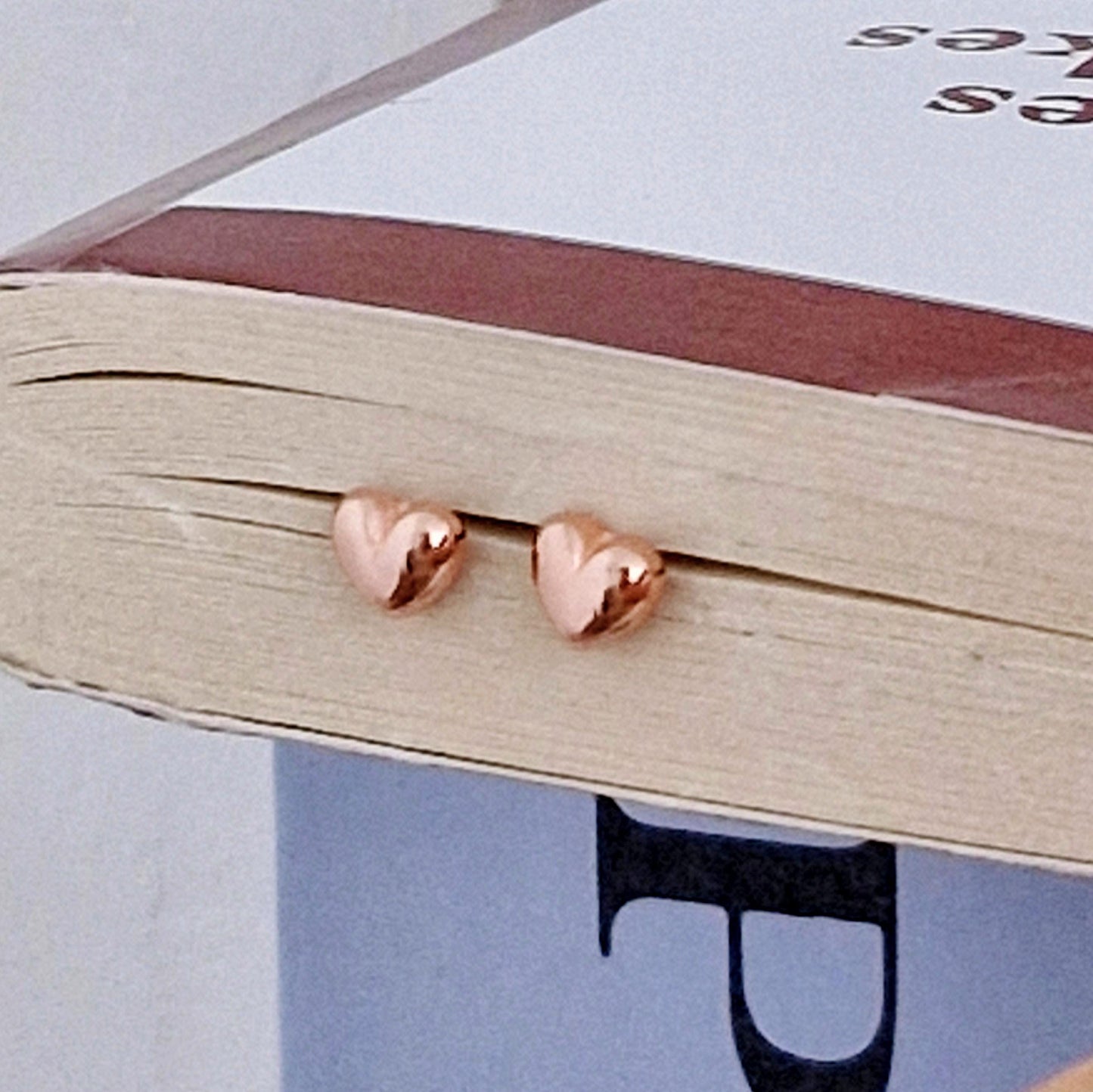 mini heart stud earrings sterling silver 925