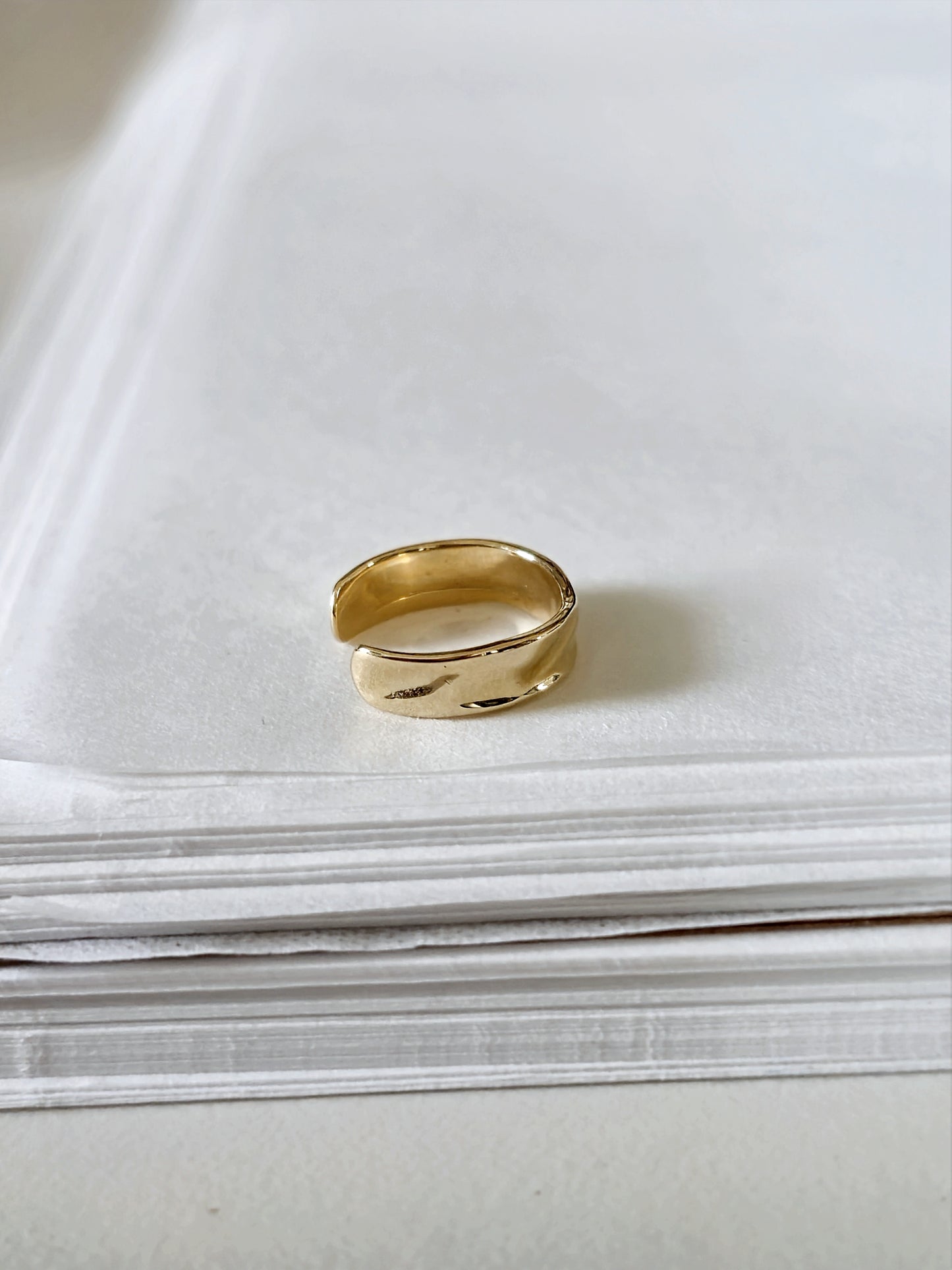 14K solid gold earcuff earwrap.