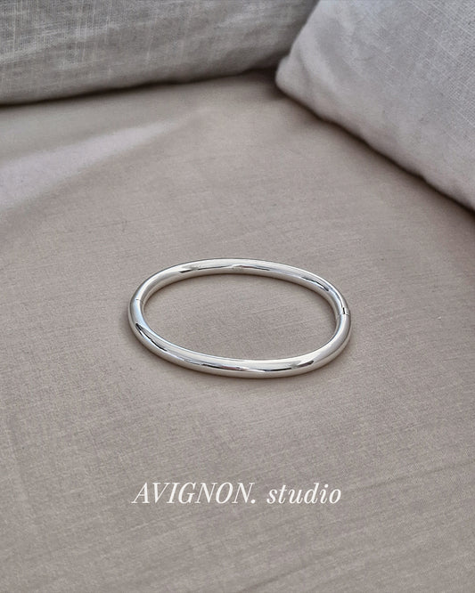 open close Hinged Round bangle bracelet 925 silver sterling. circle type.