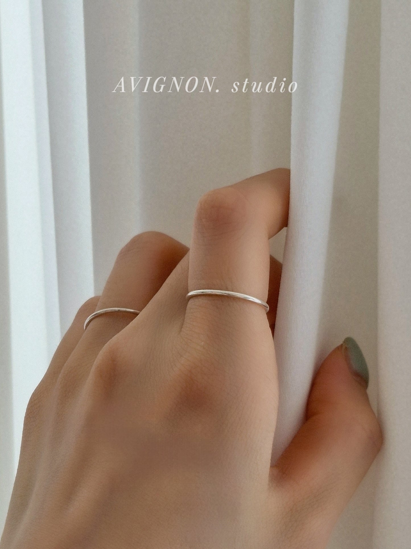 1.2 - 1.3 mm  stacking slim minimal sterling silver 925 ring. thin simple basic ring.