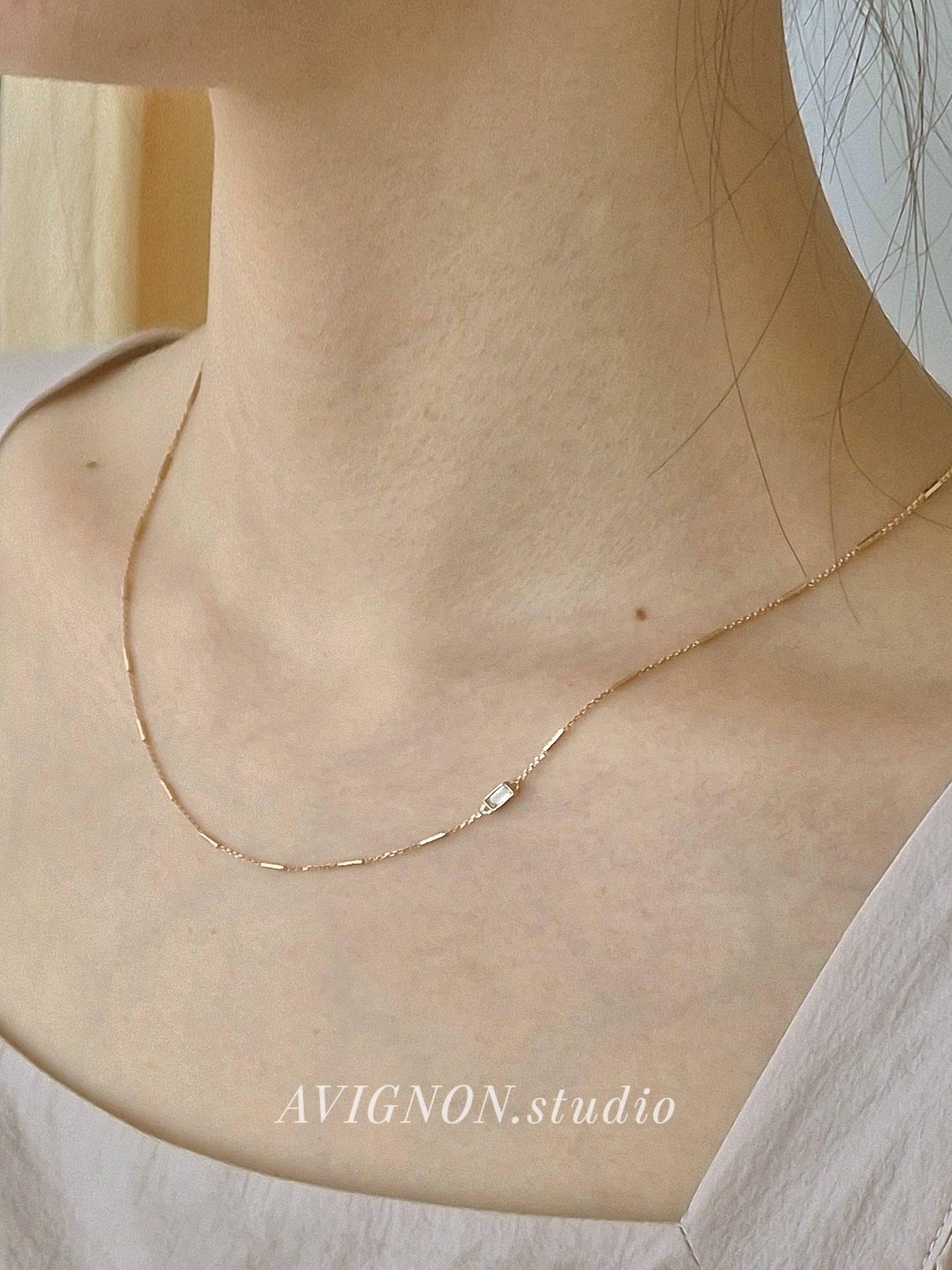 rectangular smoky quartz rose gold necklace 925 sterling silver gold filled necklace.