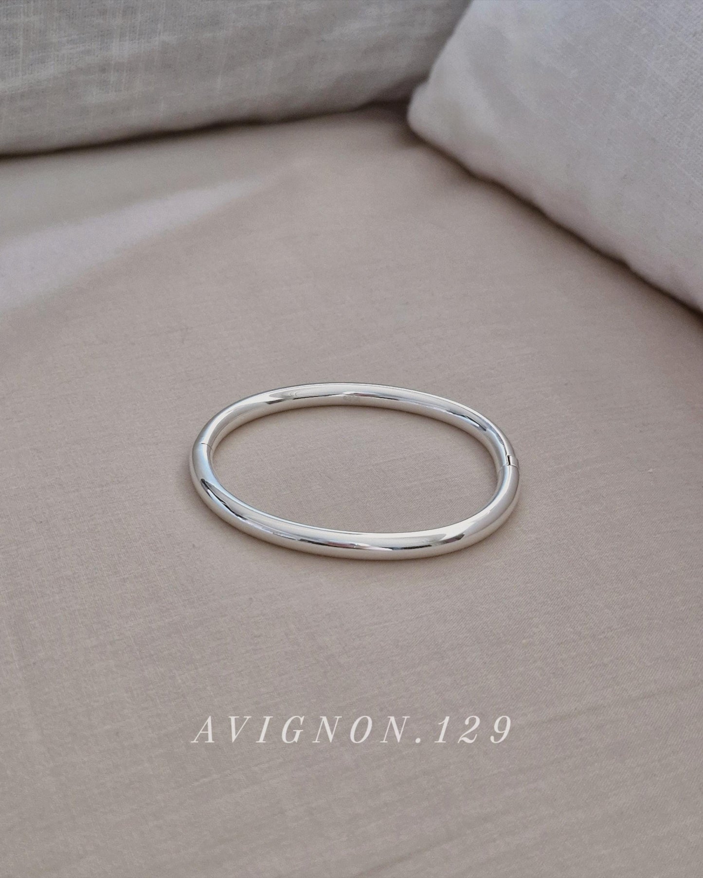 925 Sterling Silver 5mm  Oval Hinged Bangle Bracelet – Open & Close Design (S / M / L /XL)
