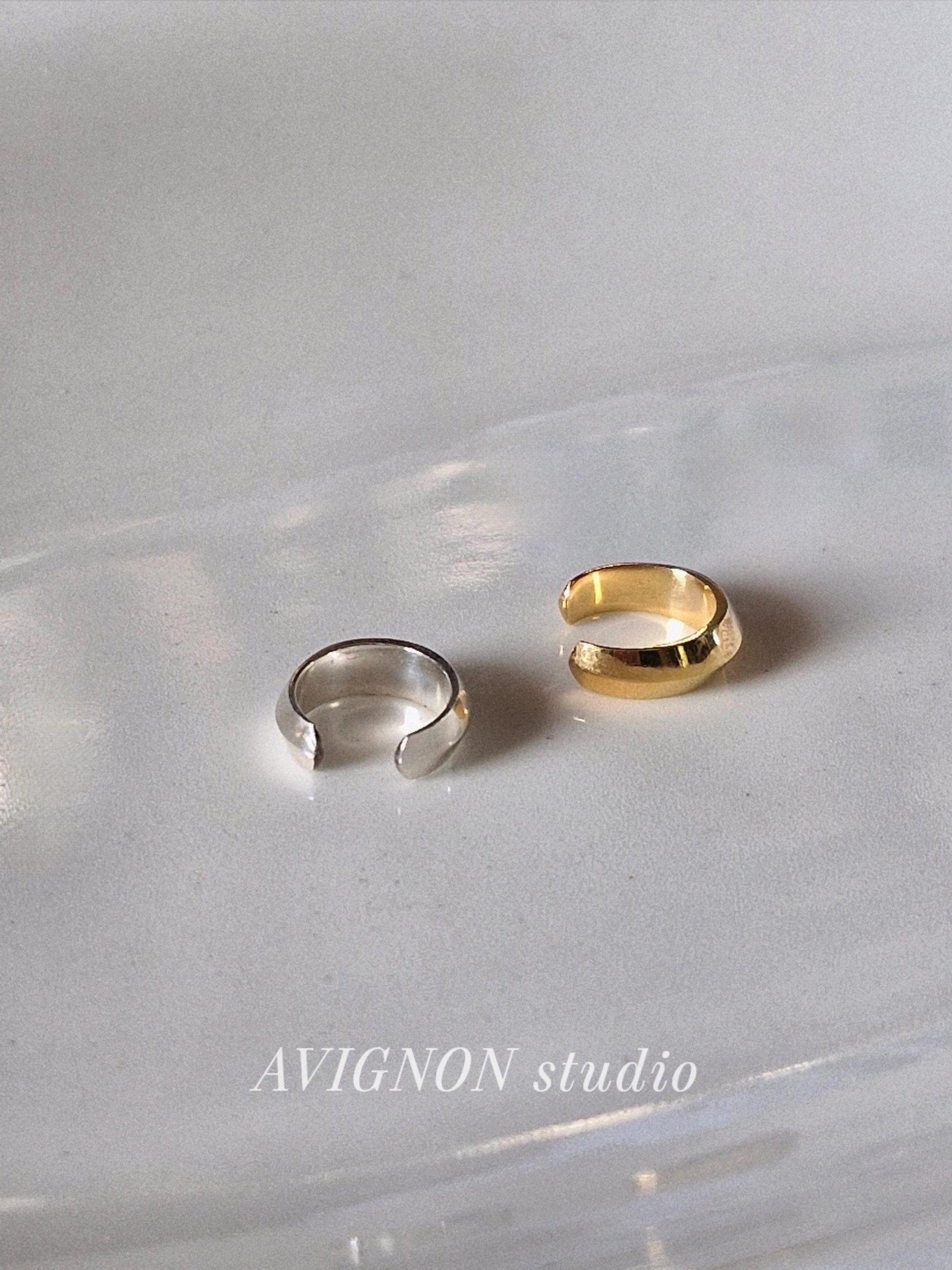Sterling silver 925 Edge earcuff. Non piercing. Ear wrapp.
