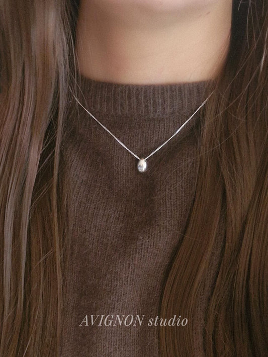 Teardrop necklace 925 sterling silver necklace.