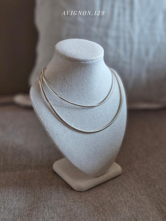 Timeless Omega chain Necklace in 925 Sterling Silver. 2.5mm & 4mm.