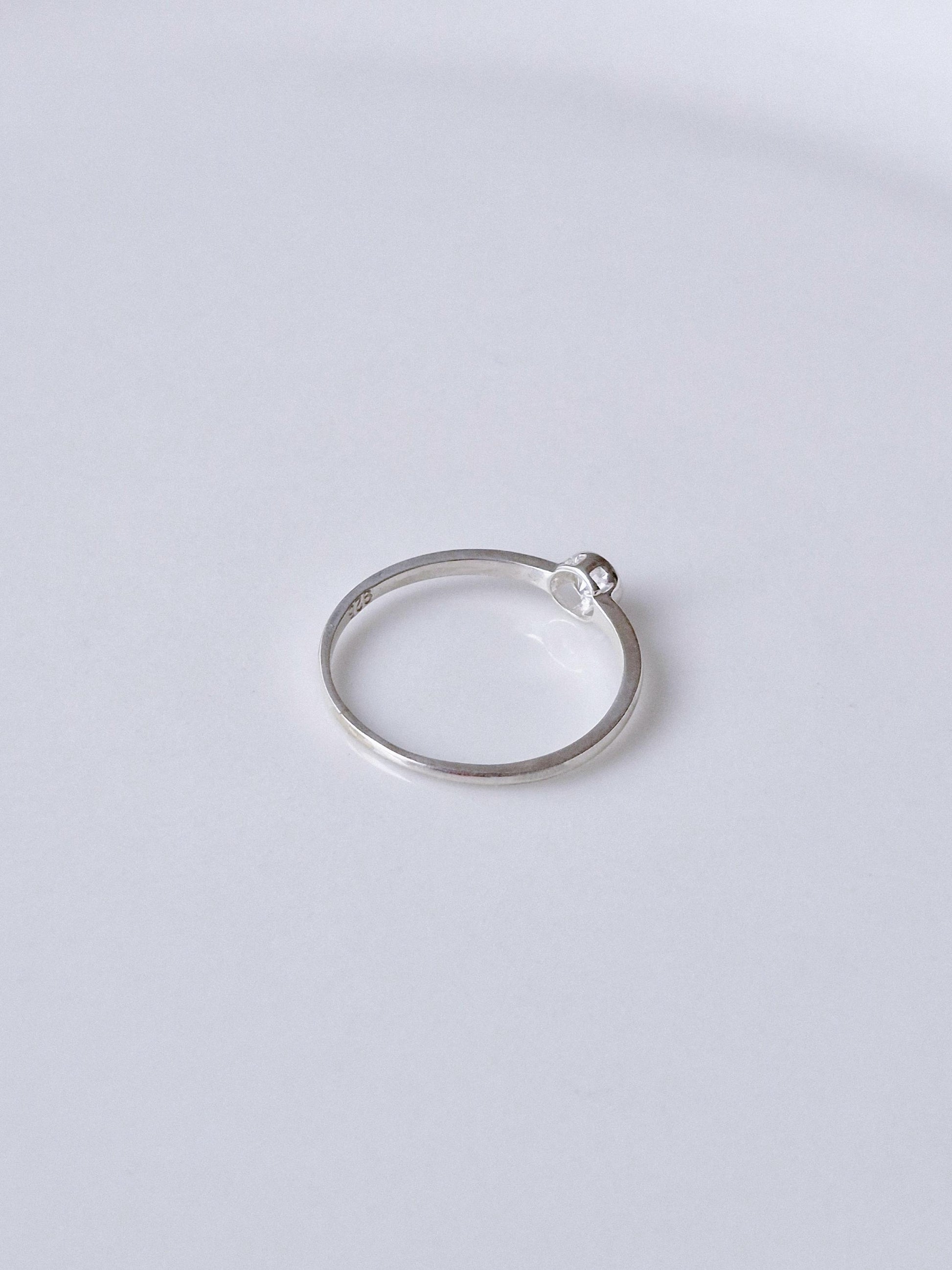 lab diamond ring. sterling silver 925 diamond ring.