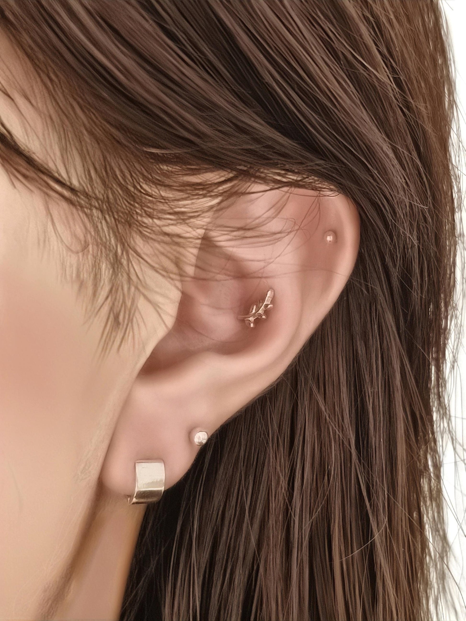5mm flat bold huggie hoop hinge click. 925 sterling silver earrings.