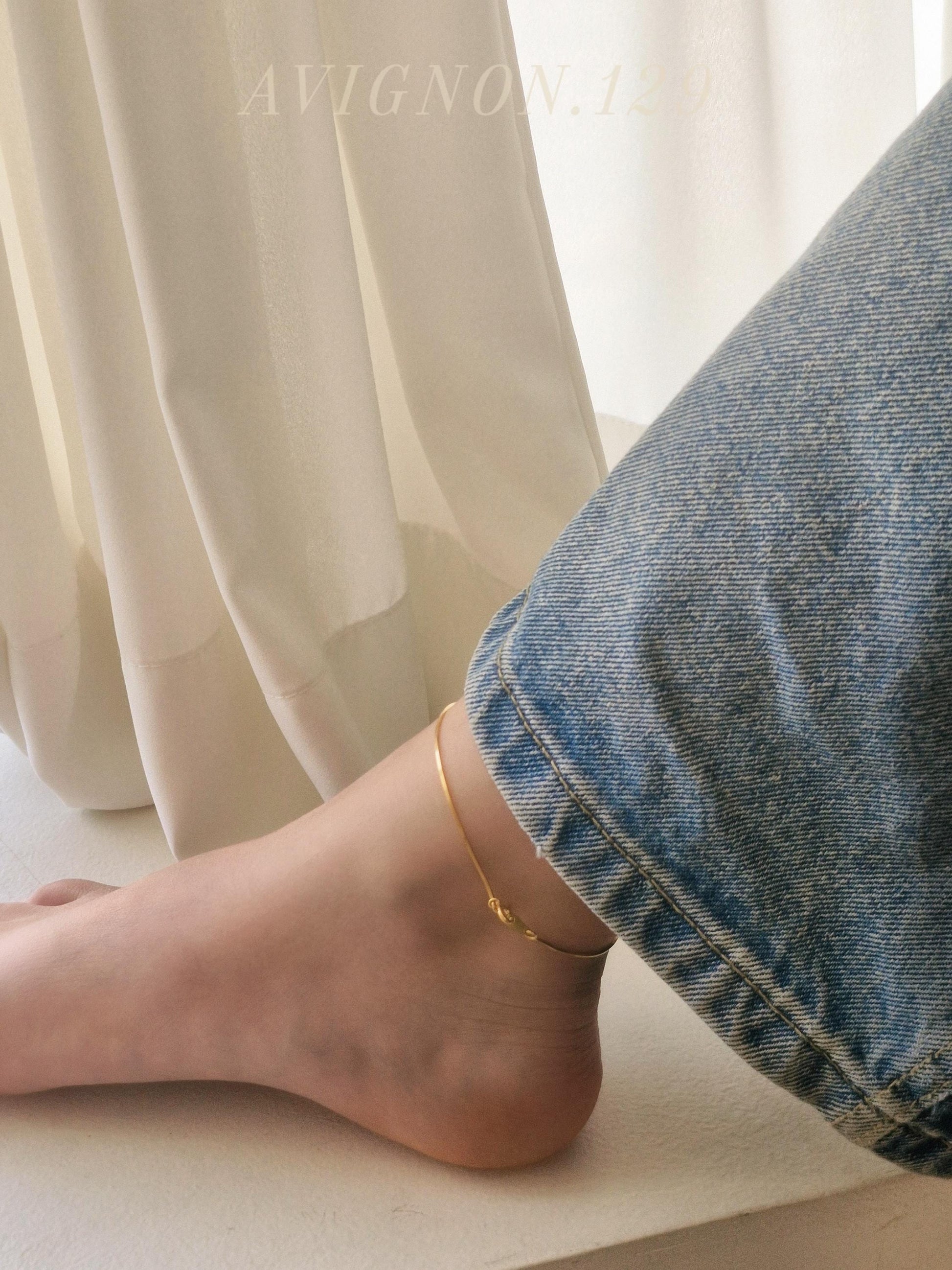 0.8mm sleek thin Sterling Silver Square Snake Chain Anklet, bracelet. Minimalist 925 Silver Dainty Jewelry, Adjustable Length, Gift for Her.