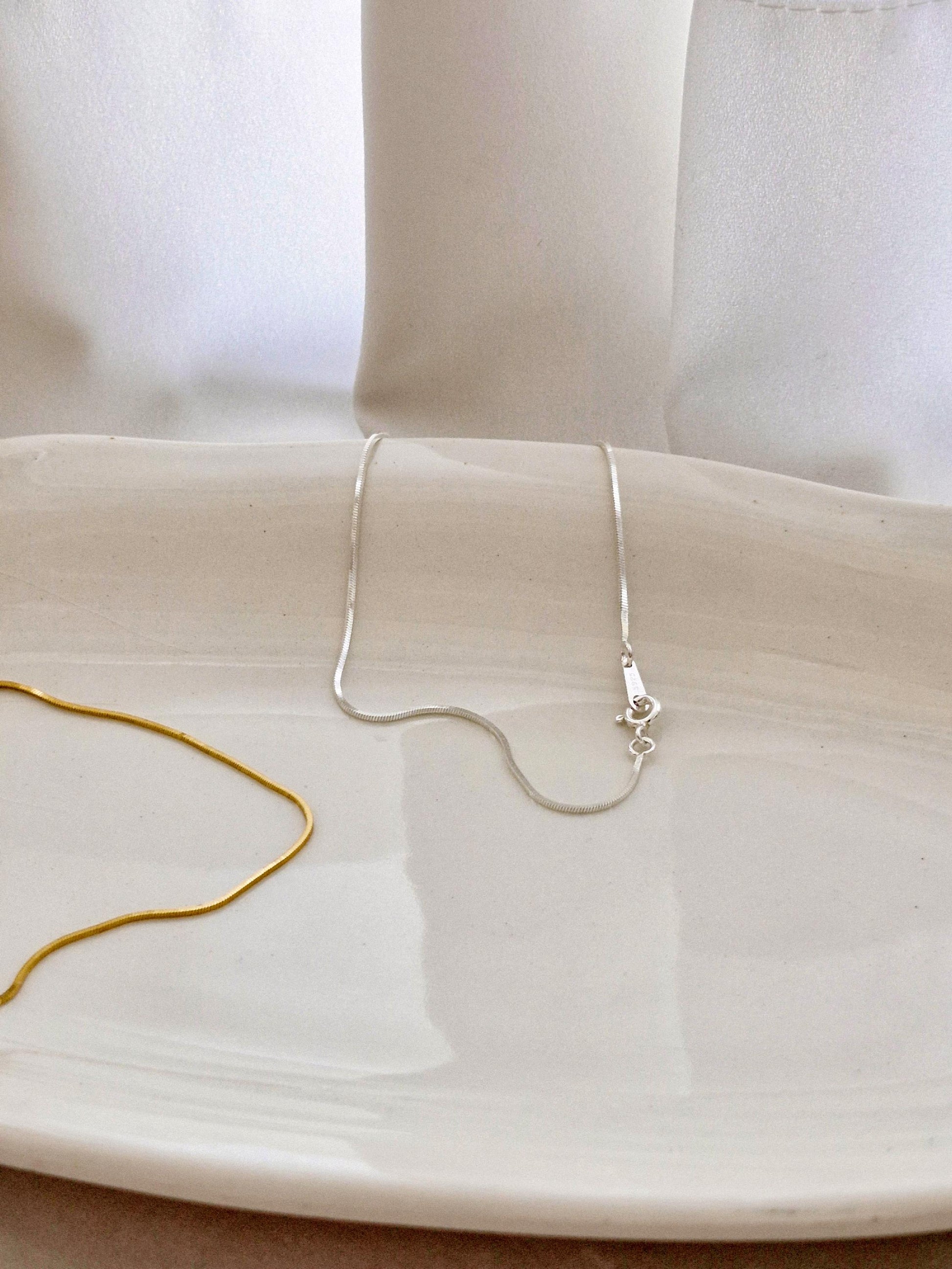0.8mm sleek thin Sterling Silver Square Snake Chain Anklet, bracelet. Minimalist 925 Silver Dainty Jewelry, Adjustable Length, Gift for Her.