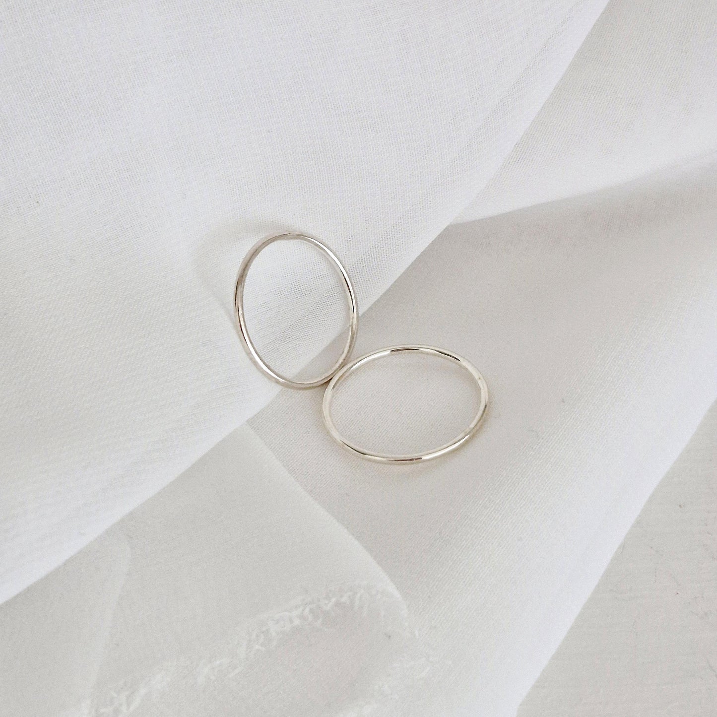 1.2 - 1.3 mm  stacking slim minimal sterling silver 925 ring. thin simple basic ring.