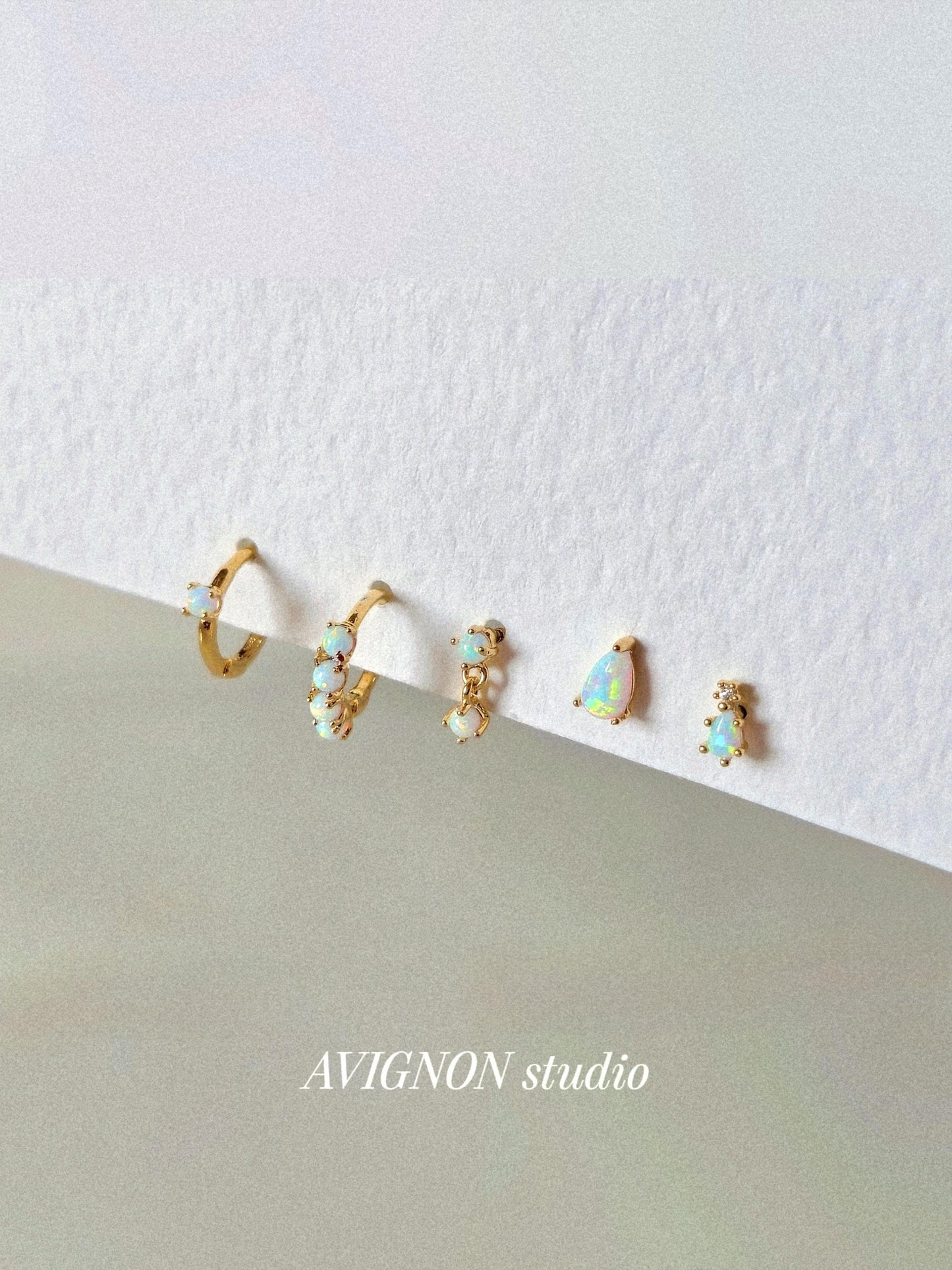 opal labret hoop earrings set. Opal labret. Opal hoop. sterling silver earrings. Tiny hoop. opal piercing