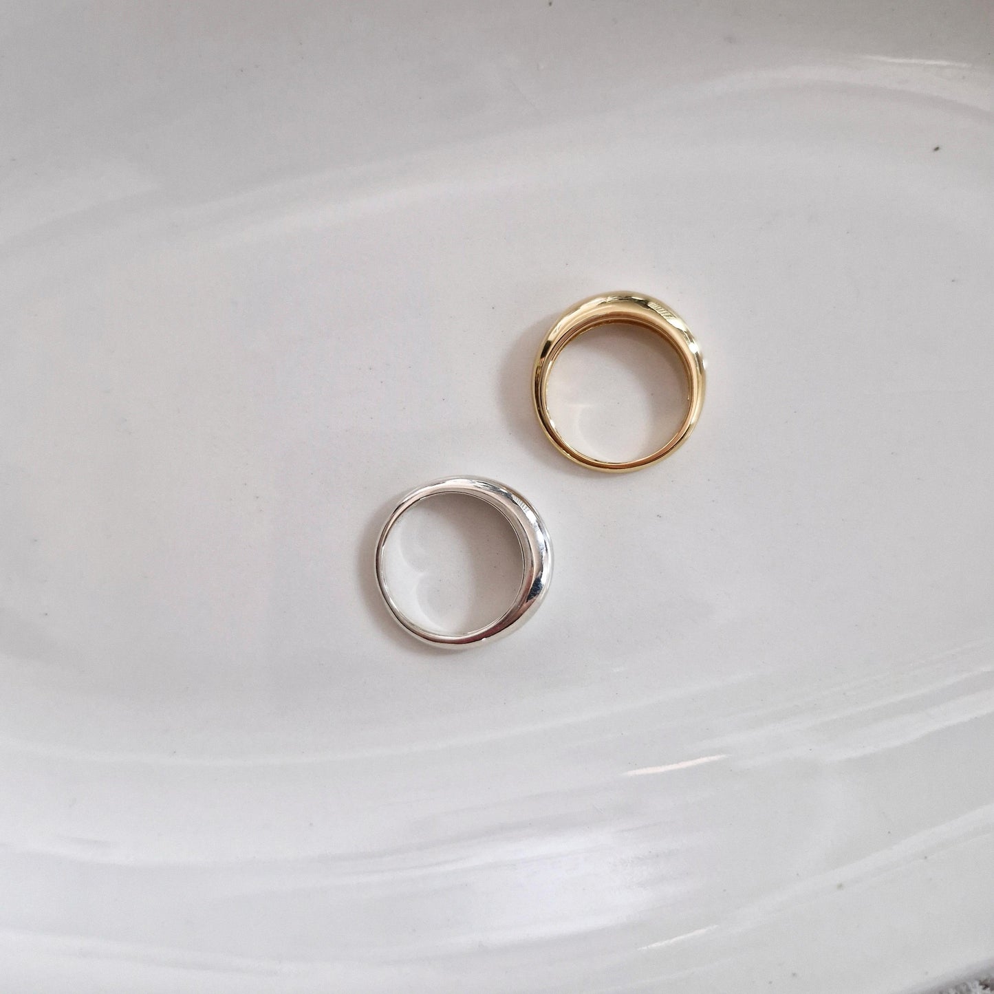 plain dome slim ring sterling silver dome ring. sterling silver silm dome ring.