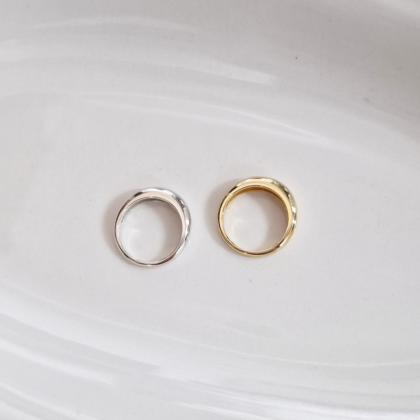 plain dome slim ring sterling silver dome ring. sterling silver silm dome ring.