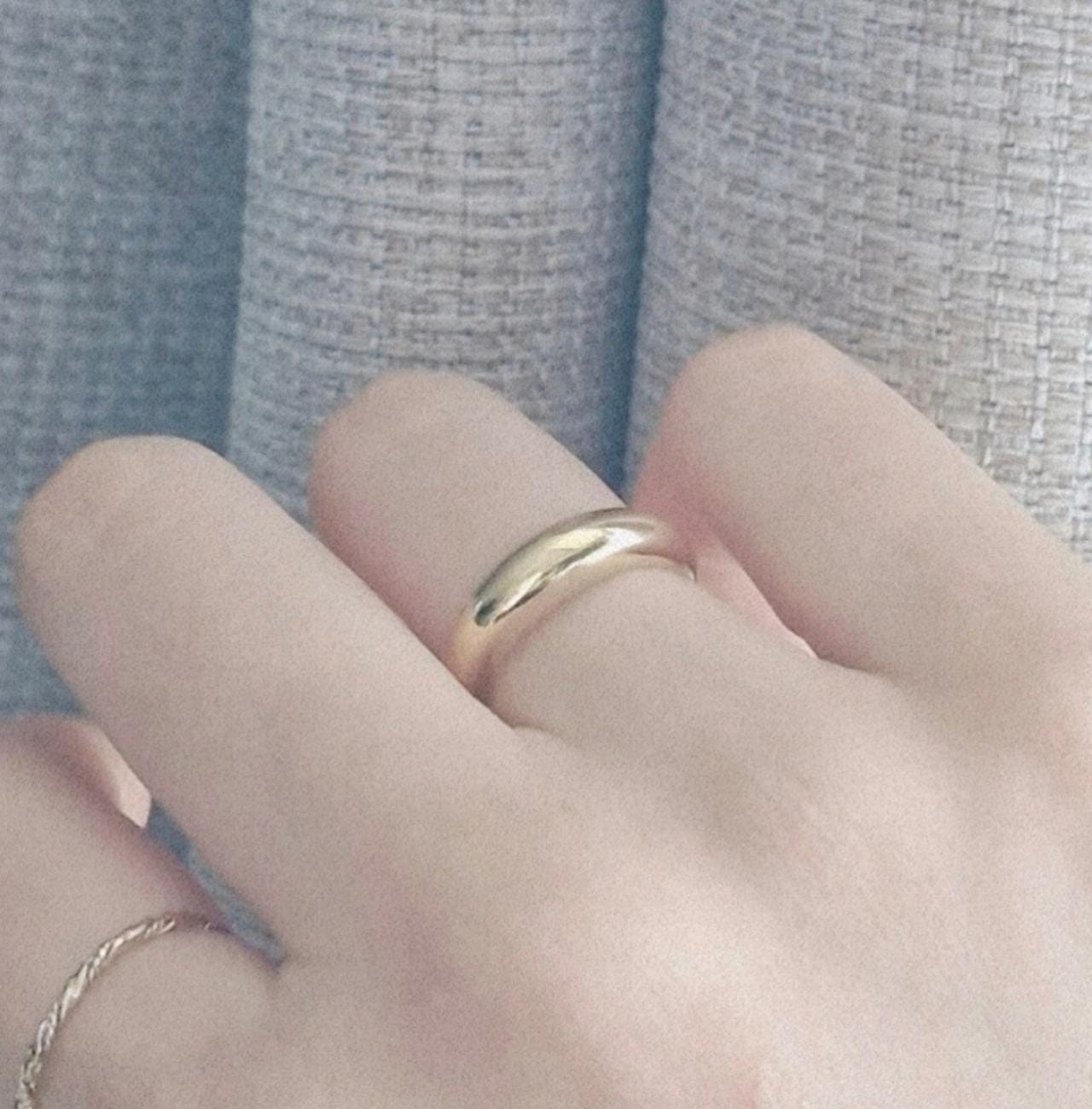 plain dome slim ring sterling silver dome ring. sterling silver silm dome ring.