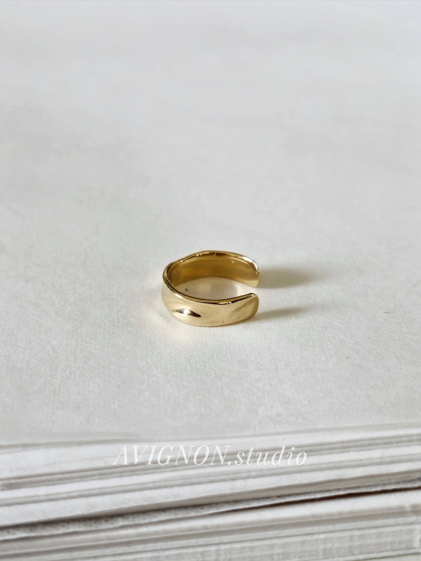 14K solid gold earcuff earwrap.