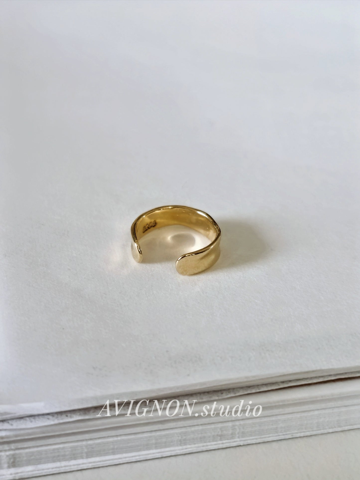 14K solid gold earcuff earwrap.
