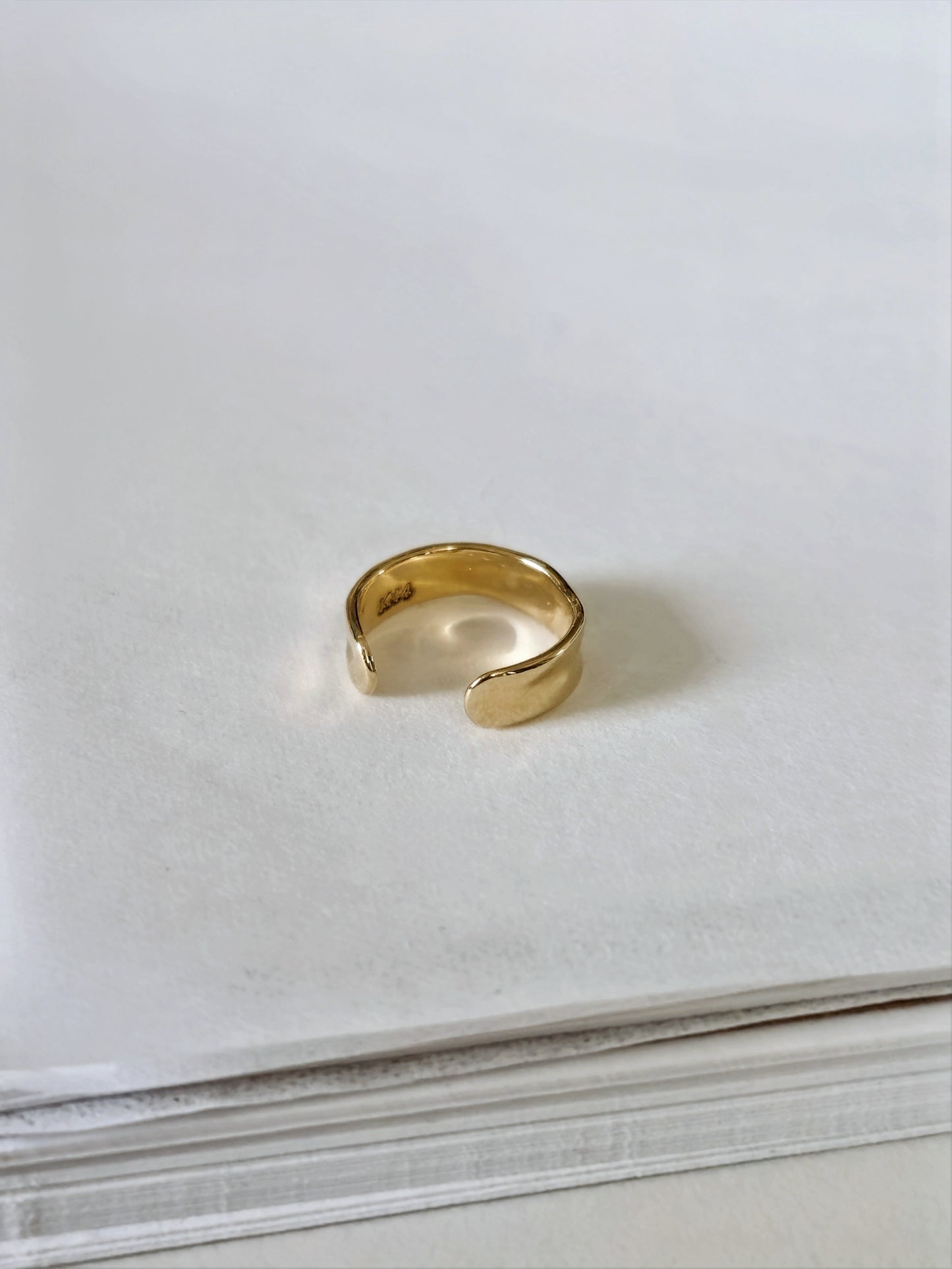 14K solid gold earcuff earwrap.