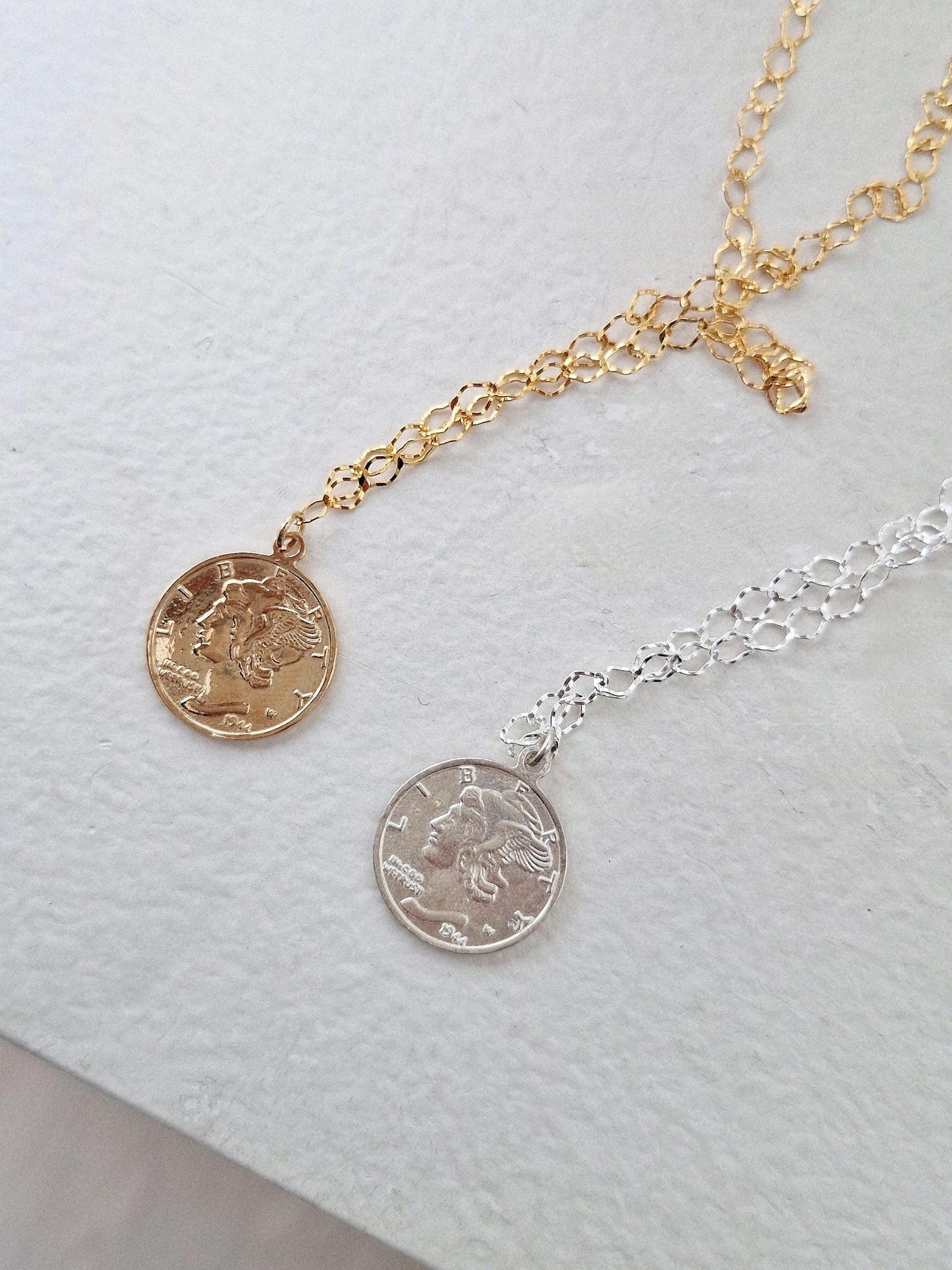 sterling silver coin pendant necklace. coin pendant necklace.
