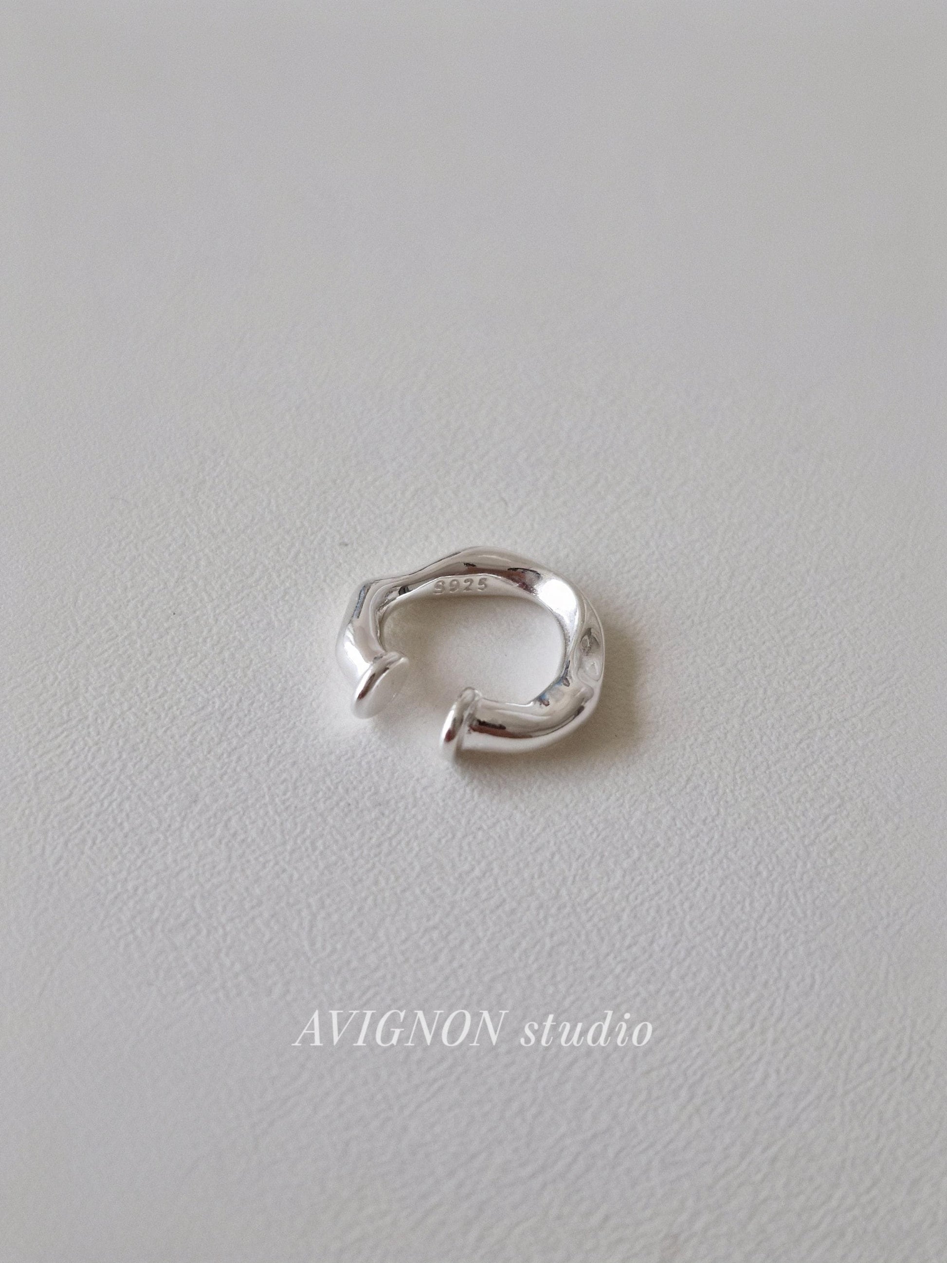 sterling silver ear cuff. bold ear cuff wavey. Price for single.