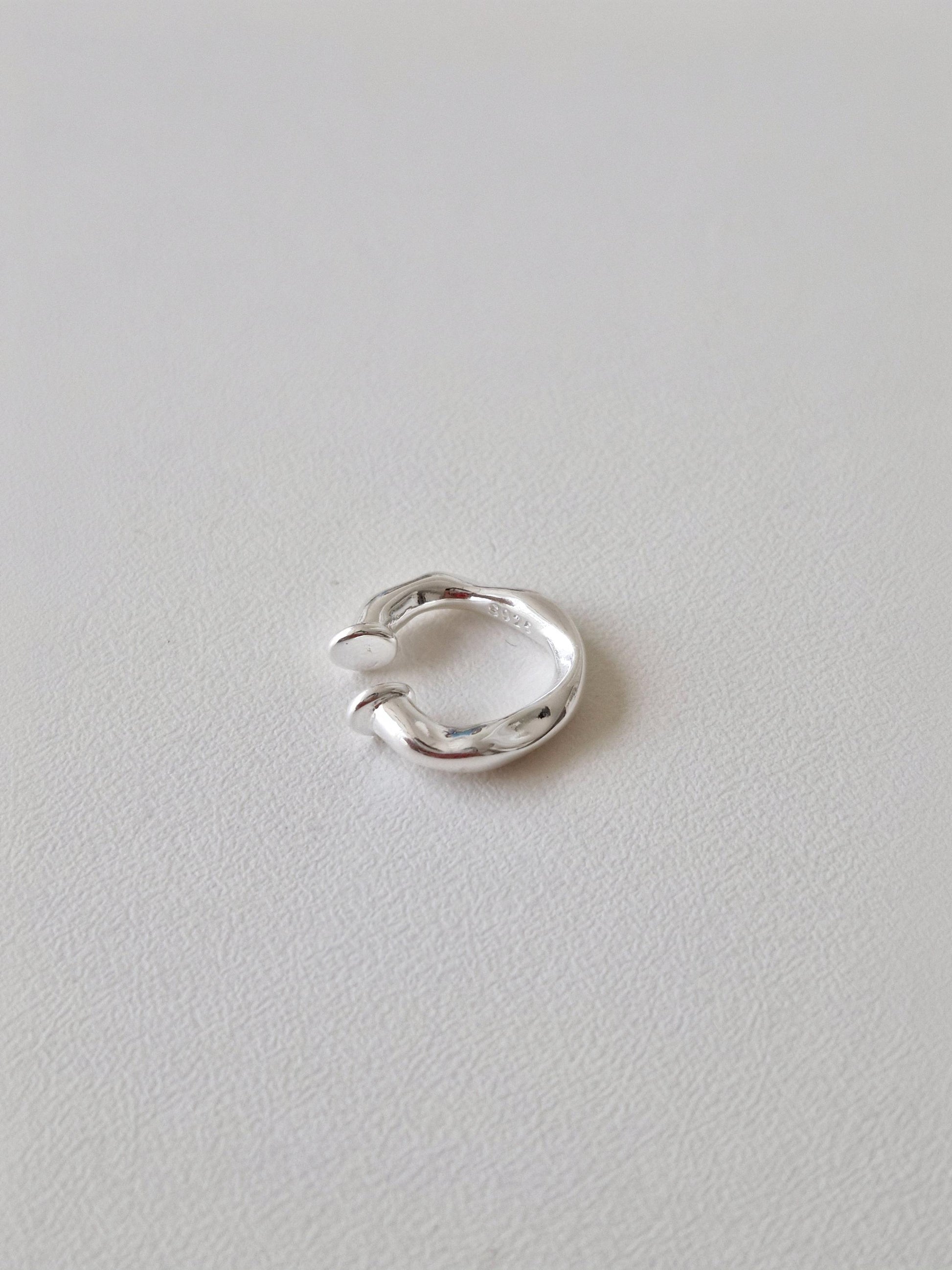sterling silver ear cuff. bold ear cuff wavey. Price for single.