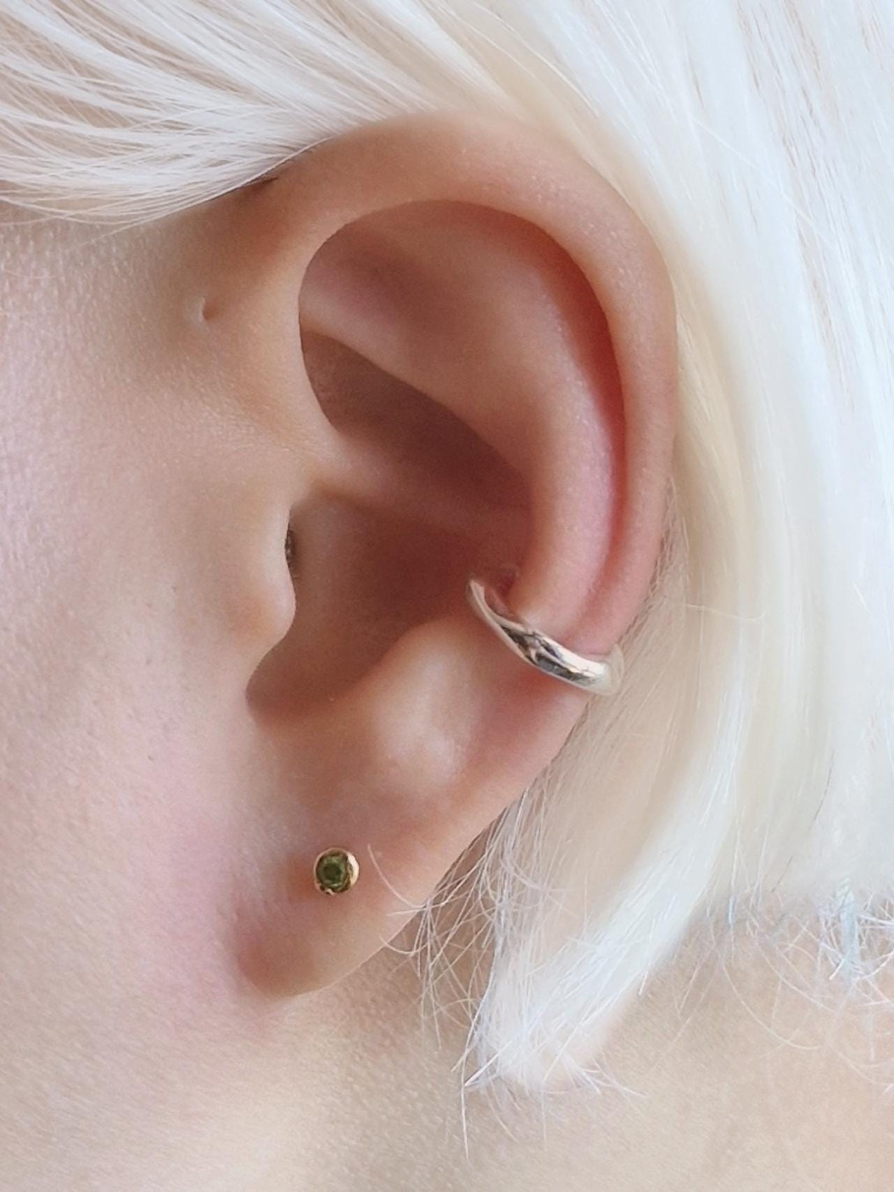 sterling silver ear cuff. bold ear cuff wavey. Price for single.