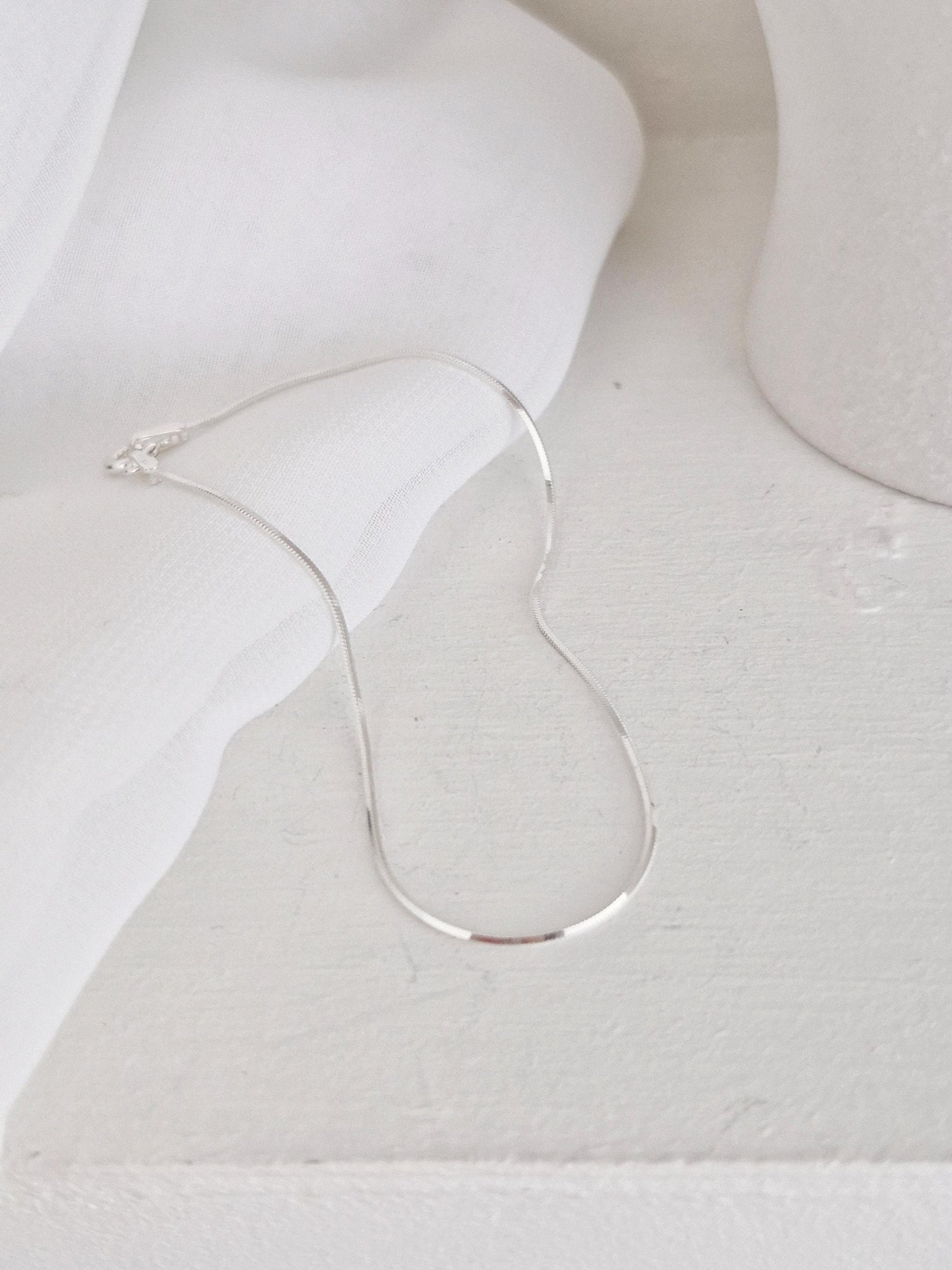 sterling silver 1mm snake chain bracelet. slim bracelet. sleek bracelet