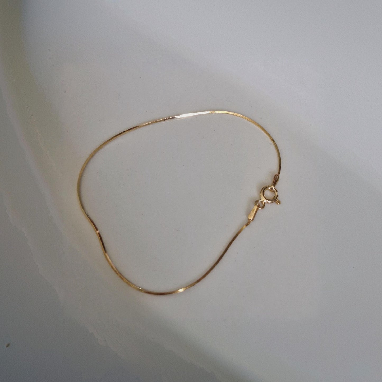 sterling silver 1mm snake chain bracelet. slim bracelet. sleek bracelet