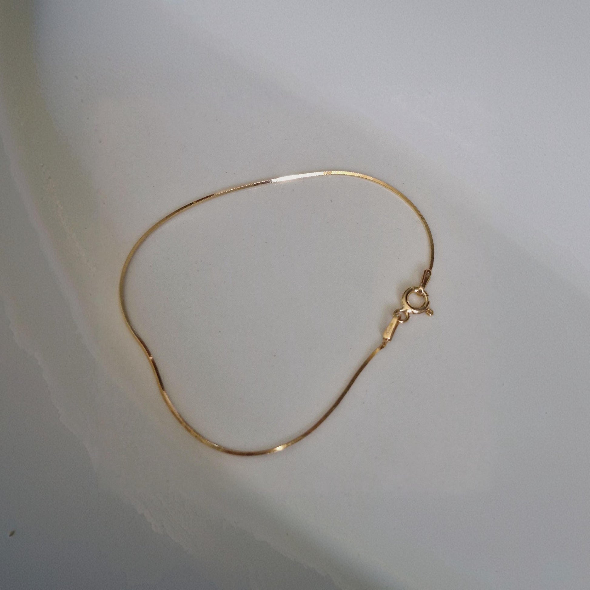 sterling silver 1mm snake chain bracelet. slim bracelet. sleek bracelet