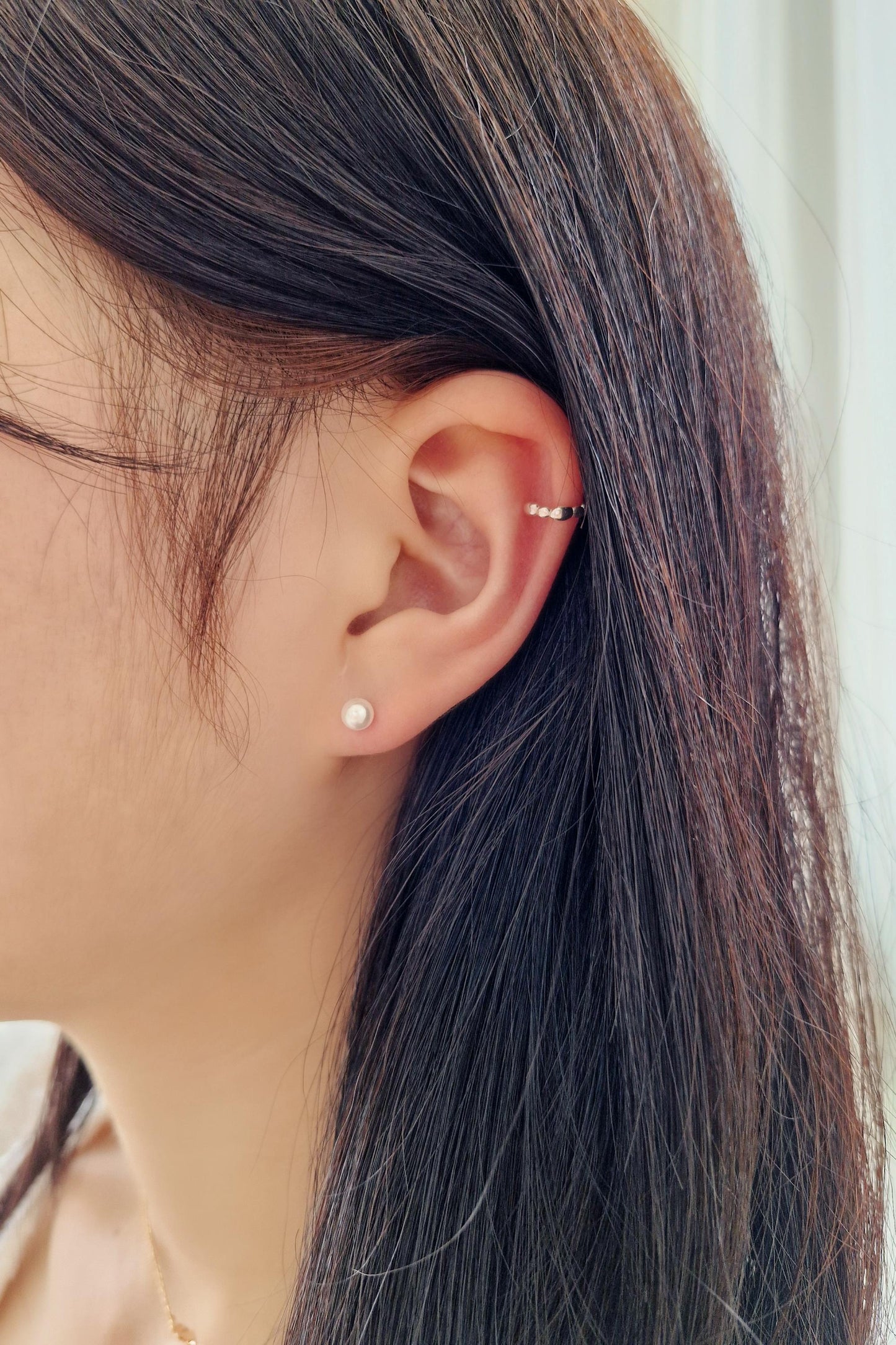 sterling silver pearl piercing. barbell earring. screwball earring. 925 silver. swarovski pearl.3mm 4mm 5mm pearl piercing. 20G