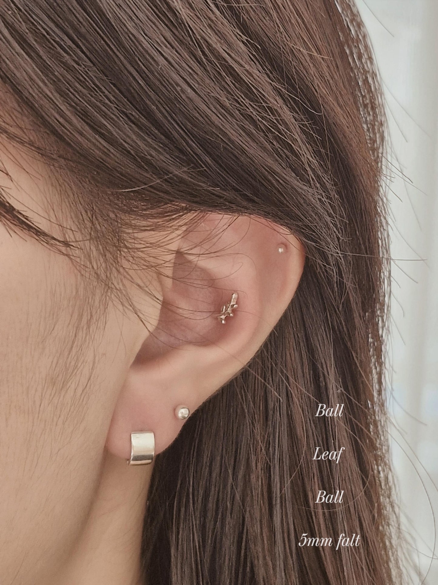sterling silver 925 stud earrings leaf. olive Leaf earrings.