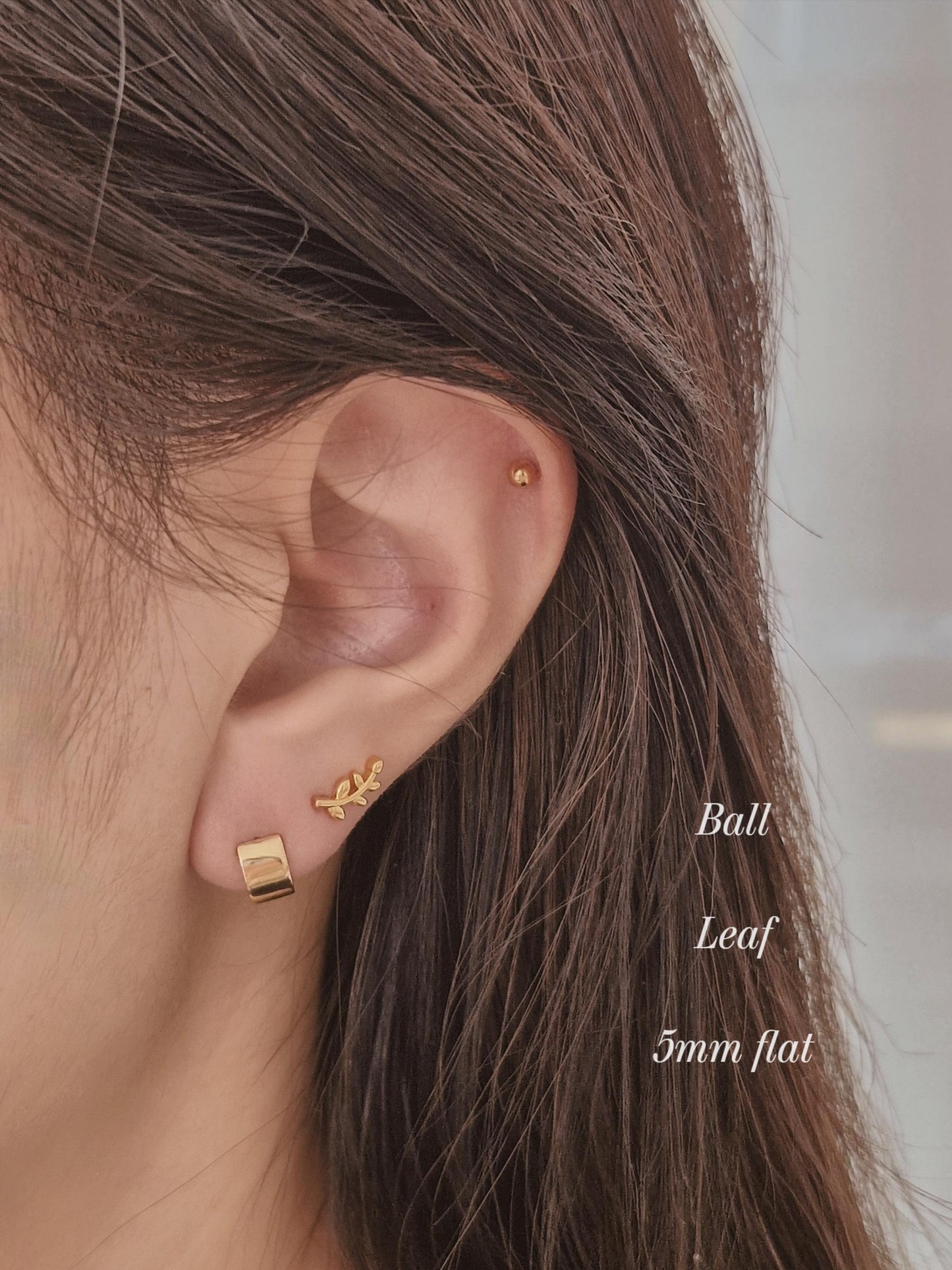 sterling silver 925 stud earrings leaf. olive Leaf earrings.